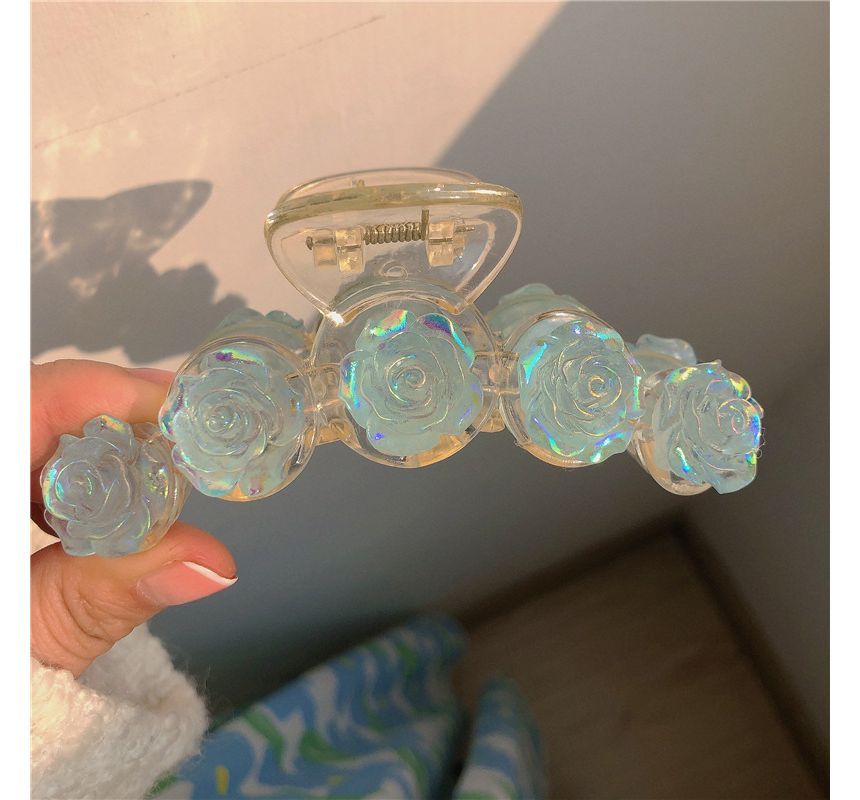 Sample Iridescent Rose Hair Claw