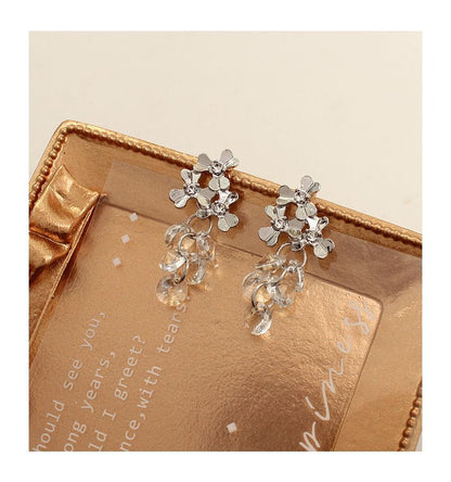 Wholesale Sample Alloy Grapes Dangle Faux Crystal Earring