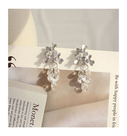 Wholesale Sample Alloy Grapes Dangle Faux Crystal Earring