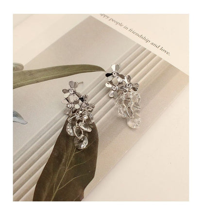 Wholesale Sample Alloy Grapes Dangle Faux Crystal Earring