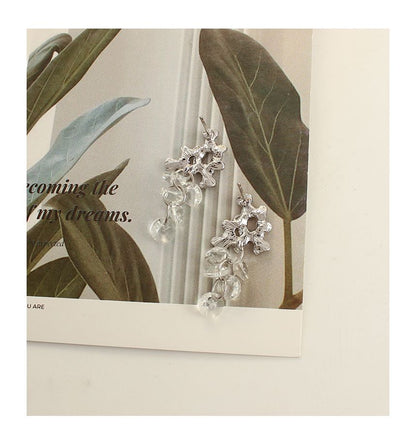 Wholesale Sample Alloy Grapes Dangle Faux Crystal Earring