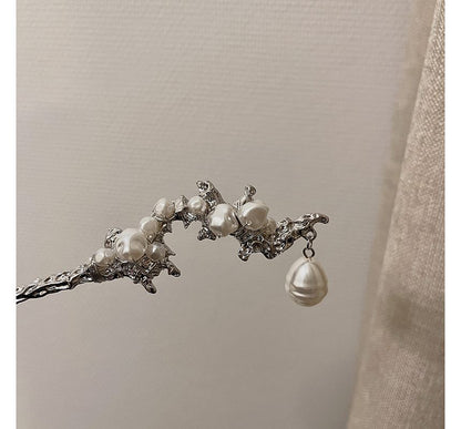 Alloy Hair Clip Faux Irregular Pearl