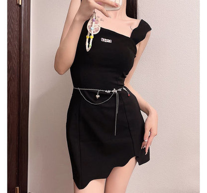 Moonstone Chain Alloy Waist Belt Heart