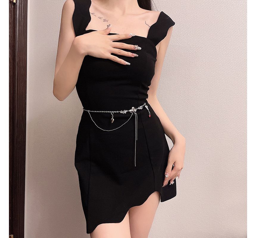 Moonstone Chain Alloy Waist Belt Heart