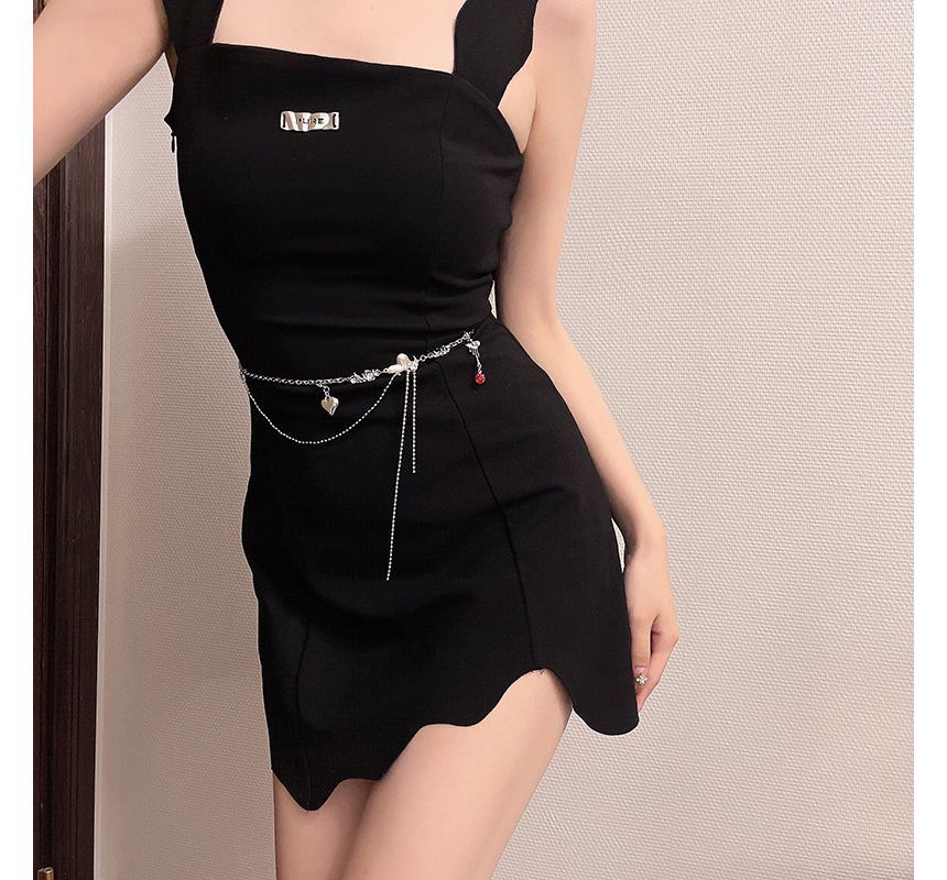 Moonstone Chain Alloy Waist Belt Heart