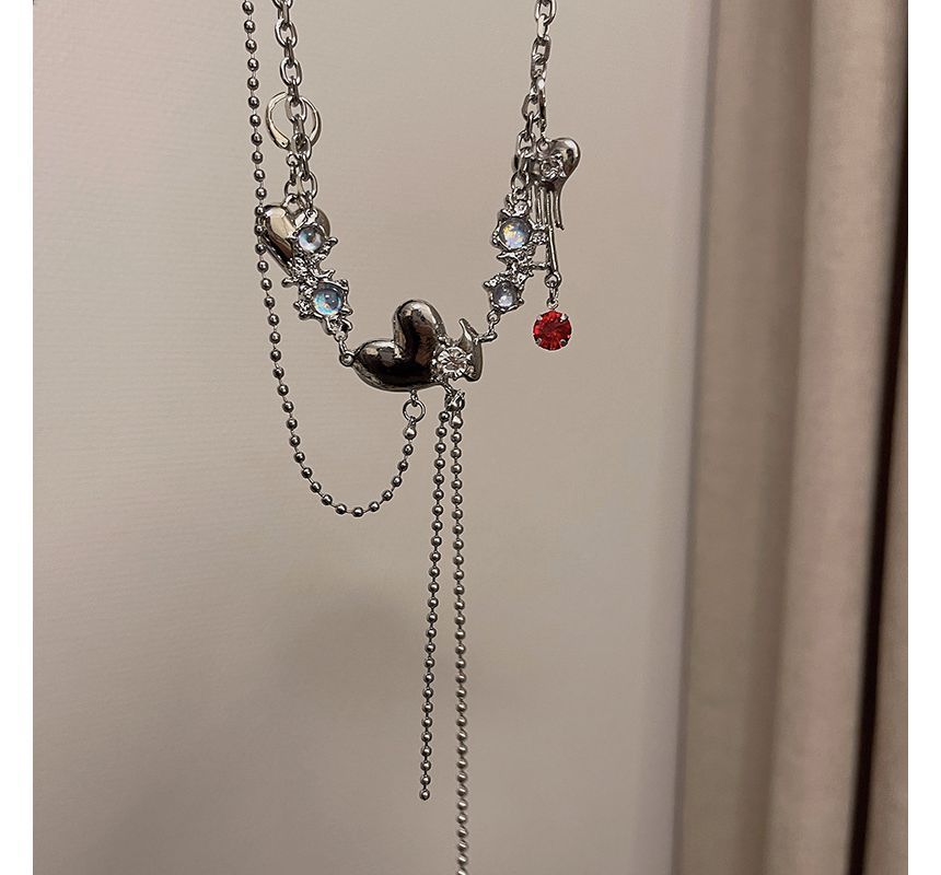 Moonstone Chain Alloy Waist Belt Heart