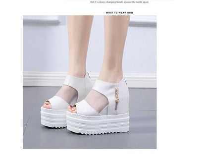 Wedge Sandals Platform Sheer