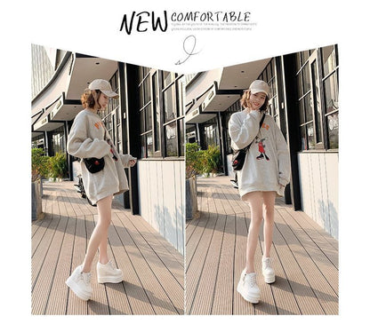 Platform Hidden Wedge Lace Ups