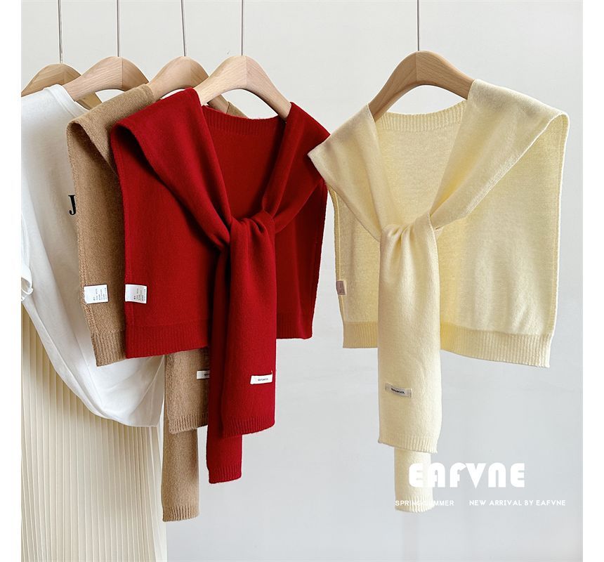 Applique Knit Shawl
