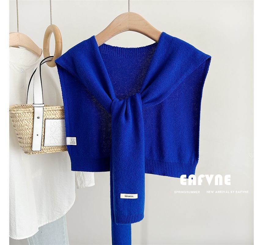 Applique Knit Shawl