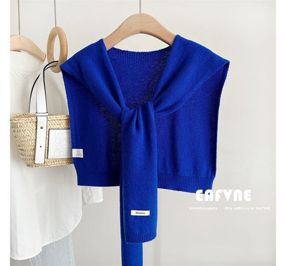 Applique Knit Shawl