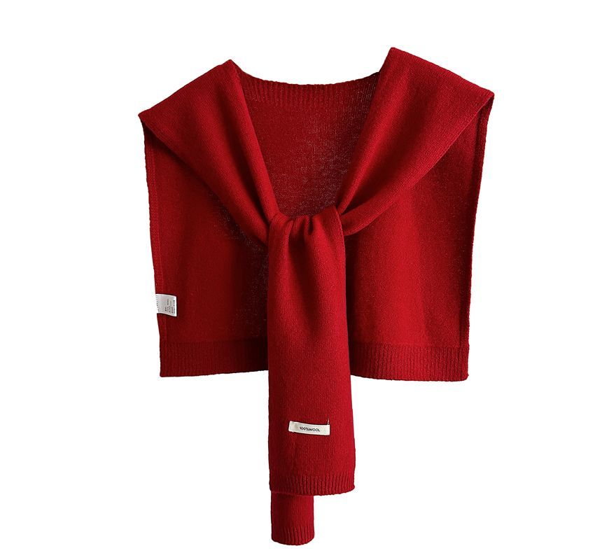 Applique Knit Shawl