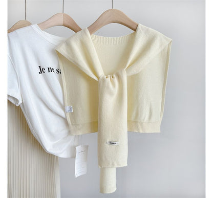 Applique Knit Shawl