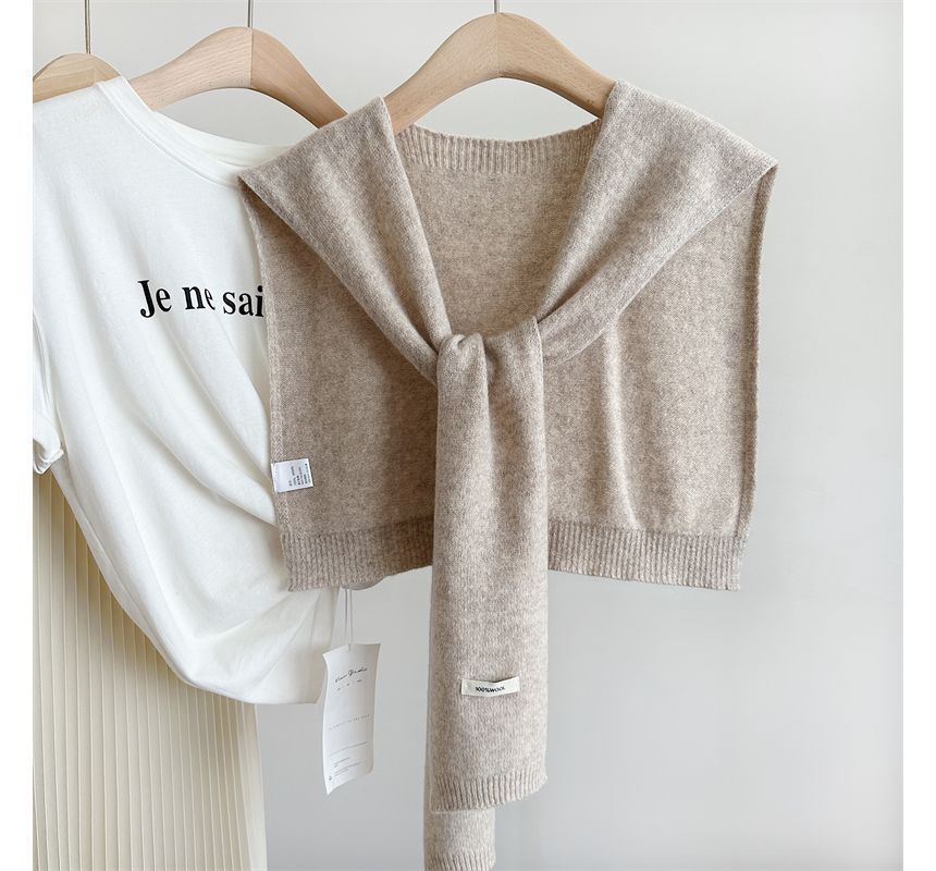 Applique Knit Shawl