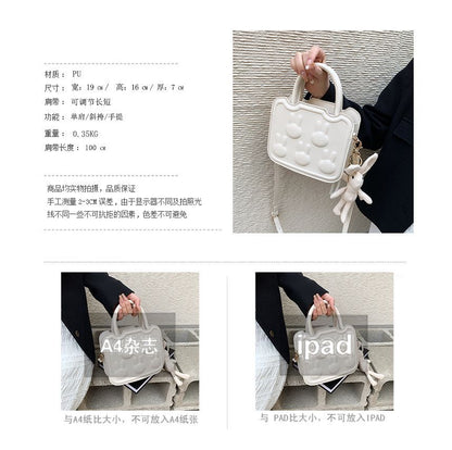 Rabbit Crossbody Faux Bag Top Handle Leather