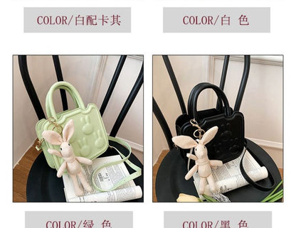 Rabbit Crossbody Faux Bag Top Handle Leather
