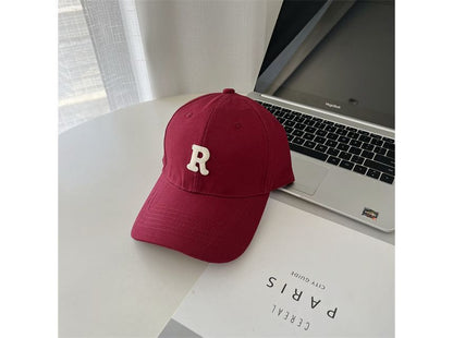 Lettering Cap Baseball Embroidered