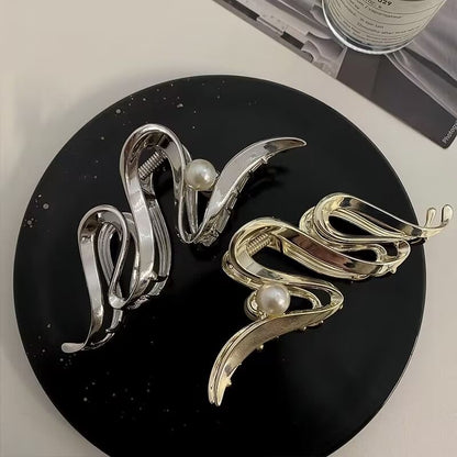 Hair Claw Pearl Faux