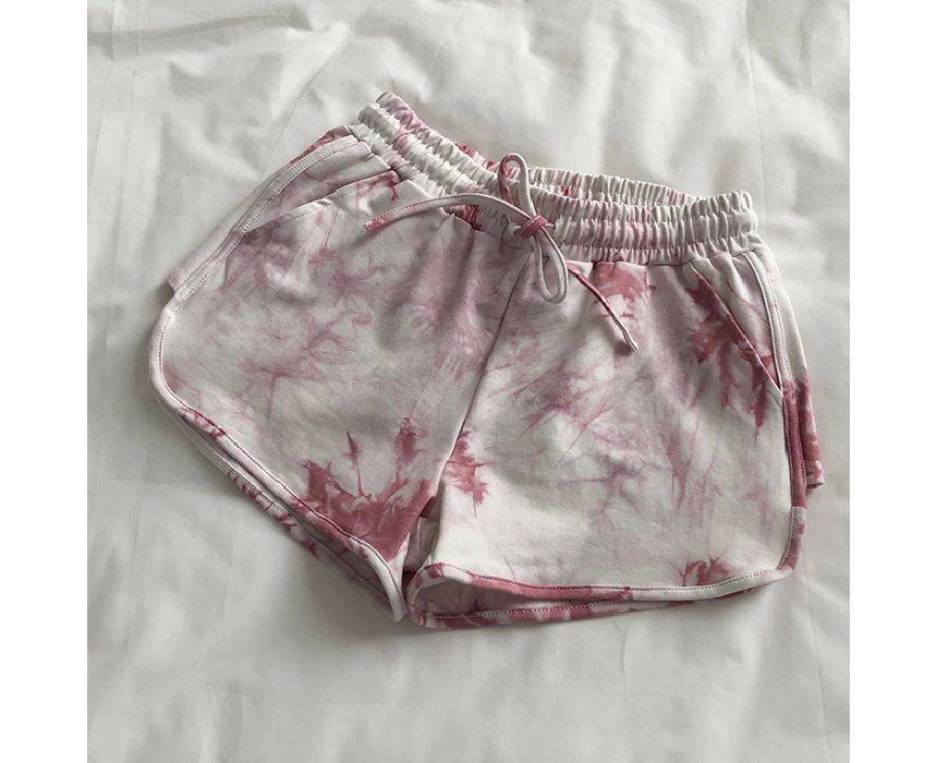 Pants Dye Hot Waist Tie Drawstring