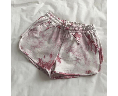 Pants Dye Hot Waist Tie Drawstring