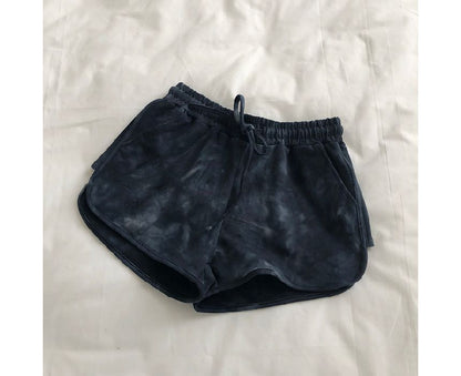 Pants Dye Hot Waist Tie Drawstring
