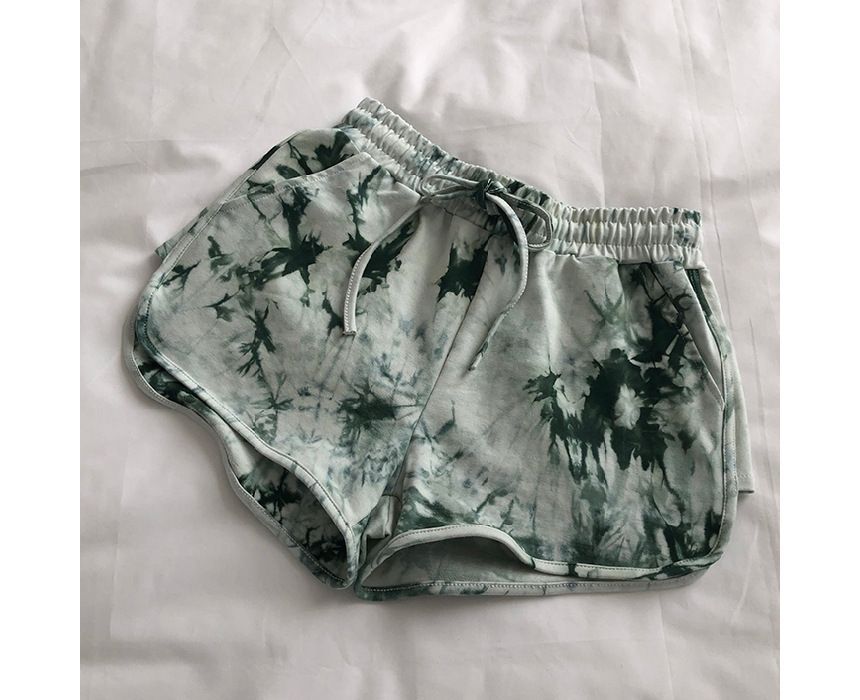 Pants Dye Hot Waist Tie Drawstring