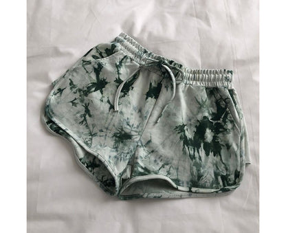 Pants Dye Hot Waist Tie Drawstring
