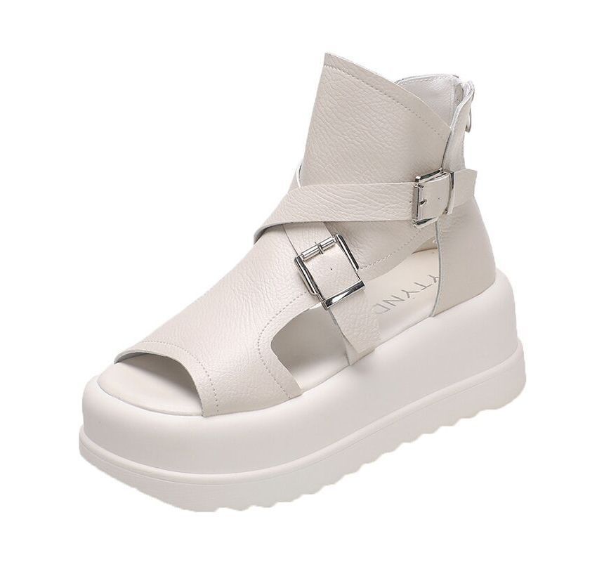 Peep Toe High Platform Sandals