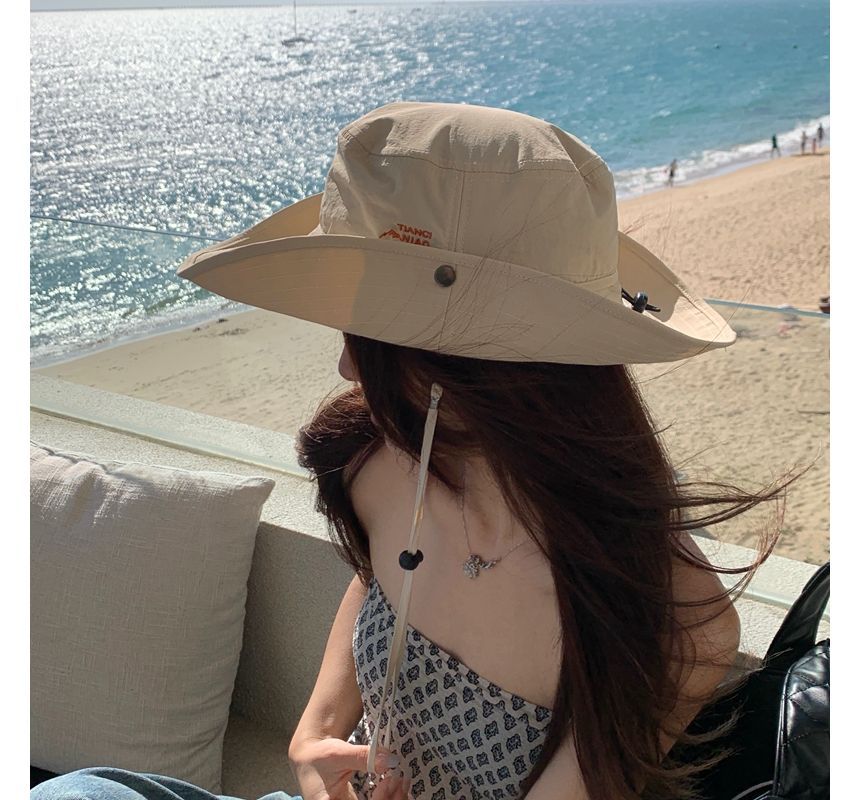 Embroidered Hat Lettering Sun