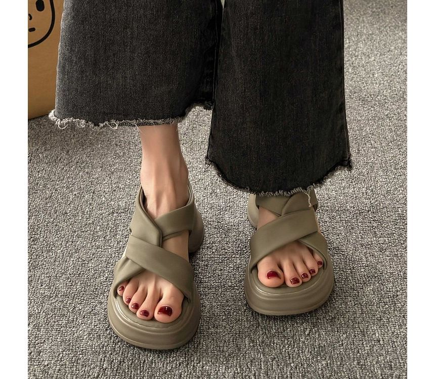 Sandals Knot Platform Slingback