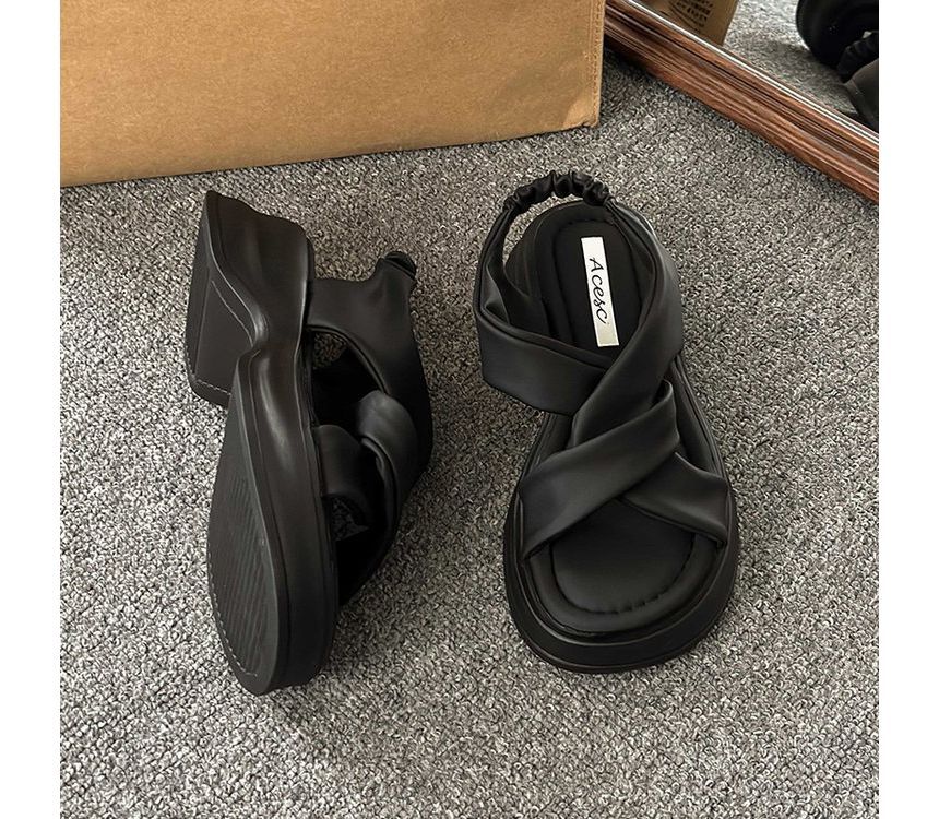 Sandals Knot Platform Slingback
