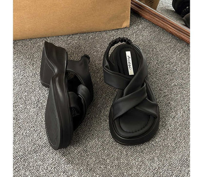Sandals Knot Platform Slingback