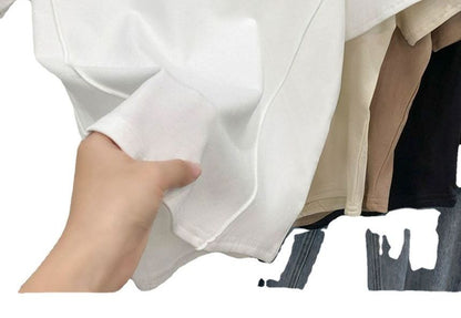 T-Shirt Plain Short-Sleeve Neck Round