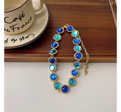 Alloy Choker Gemstone Faux