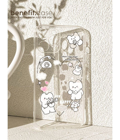 Rabbit Transparent Phone Case