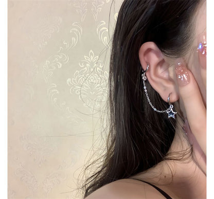 Set of (various 3: Glaze Star designs) Alloy Earring