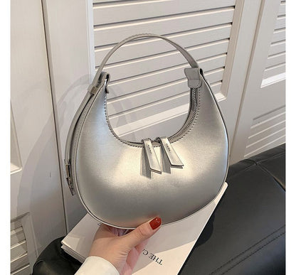 Faux Bag Shoulder Zip Leather