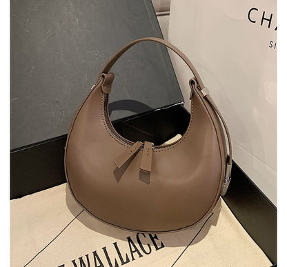Faux Bag Shoulder Zip Leather