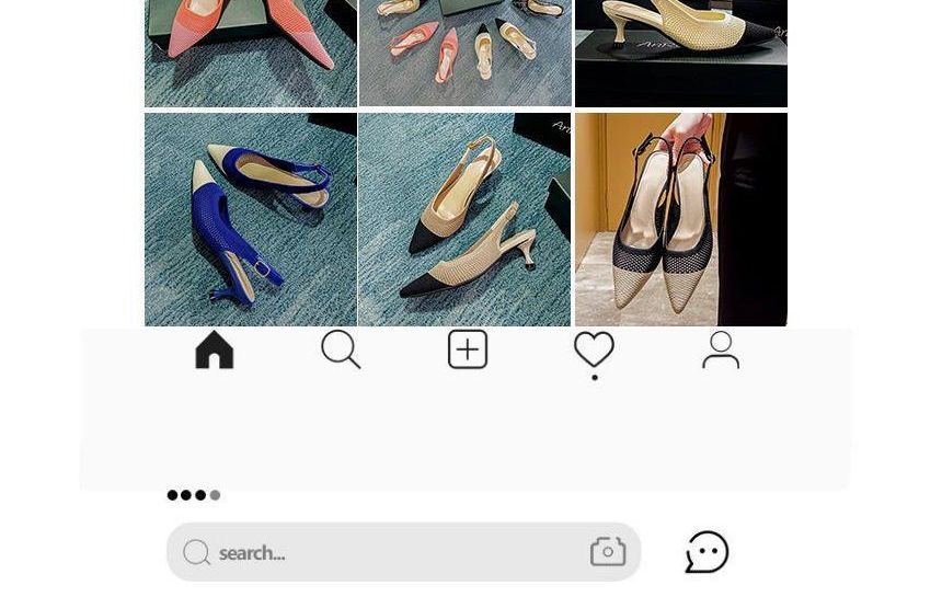 Sample Pointed Slingback Kitten Heel Sandals
