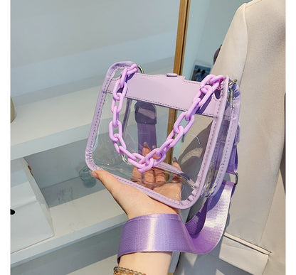 Chain Bag Transparent Crossbody
