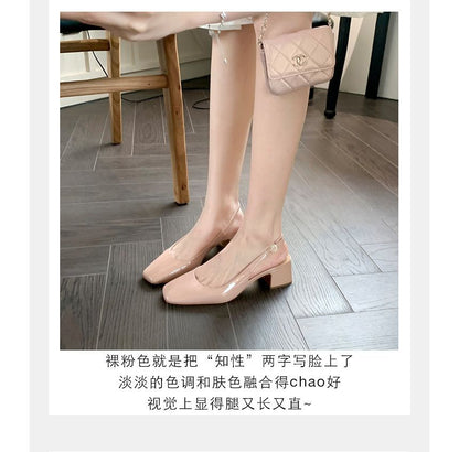 Wholesale Sample Block Heel Slingback Sandals