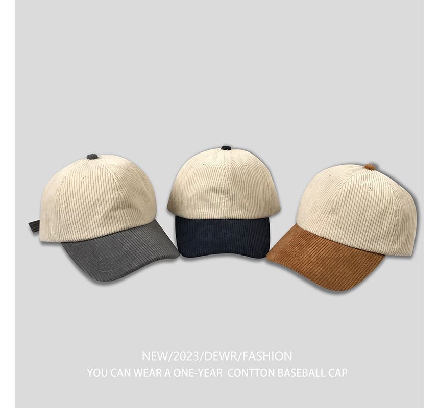 Corduroy Tone Two Baseball Cap