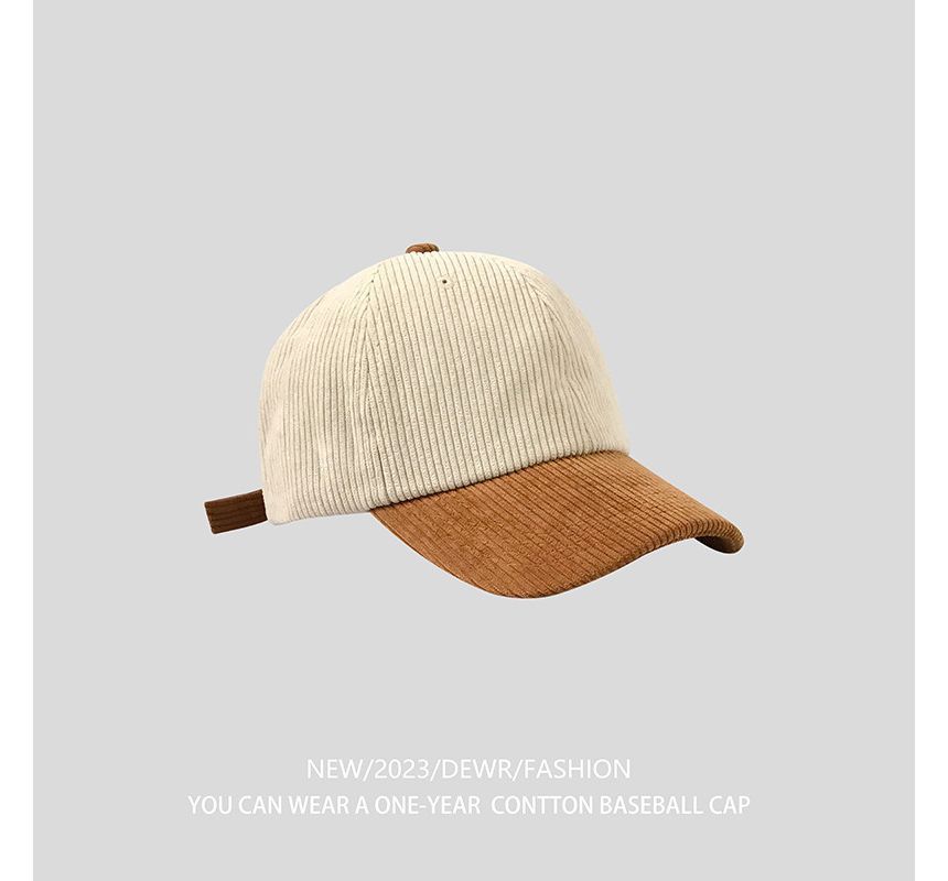 Corduroy Tone Two Baseball Cap
