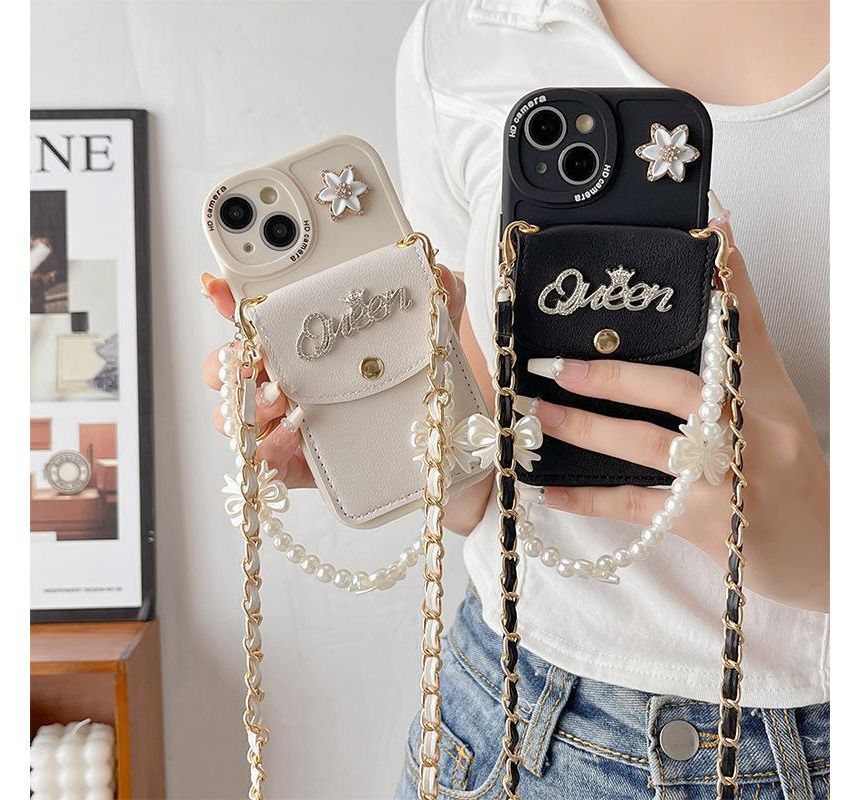Butterfly Coin Purse Strap Phone Case