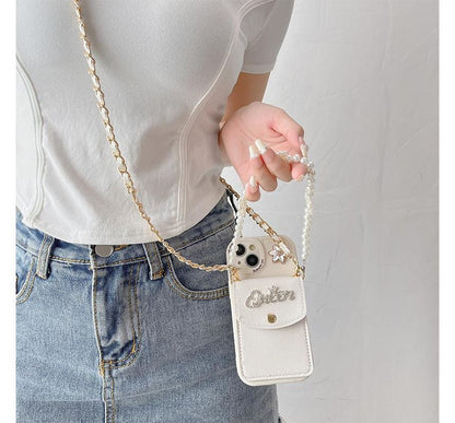 Butterfly Coin Purse Strap Phone Case
