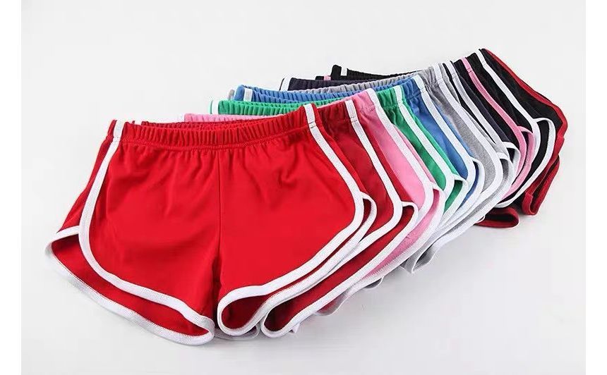 Elastic Waist Piped Shorts