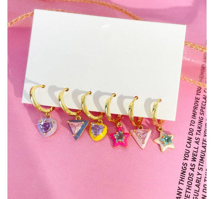 6: Star (Various Dangle Earring of Set Designs) Alloy