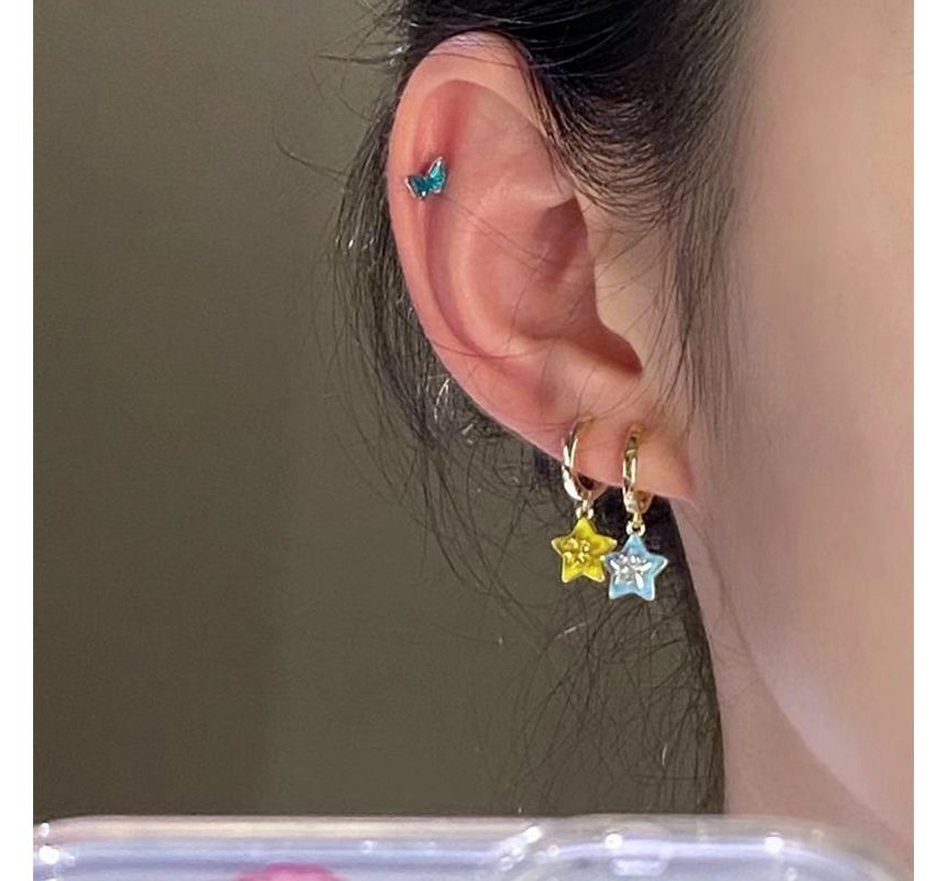 6: Star (Various Dangle Earring of Set Designs) Alloy