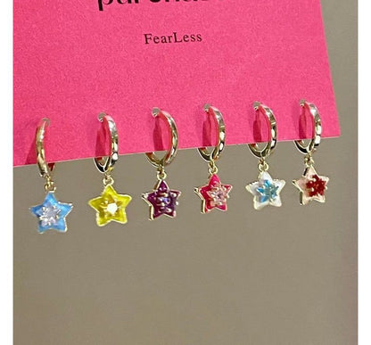 6: Star (Various Dangle Earring of Set Designs) Alloy