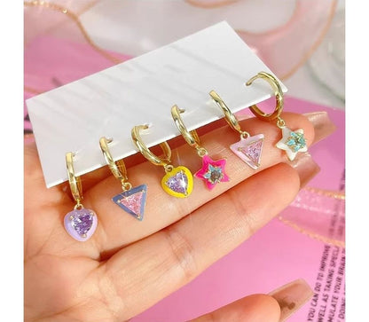 6: Star (Various Dangle Earring of Set Designs) Alloy
